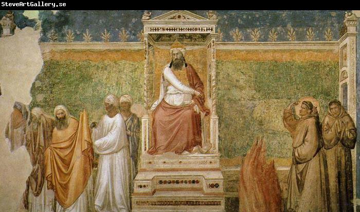 GIOTTO di Bondone St Francis before the Sultan